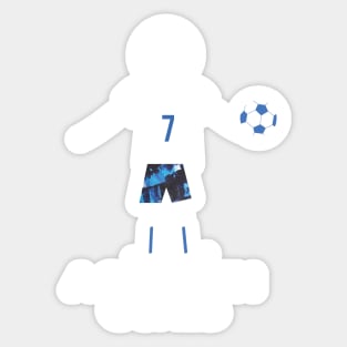 Funny Mens Soccer Design Sticker